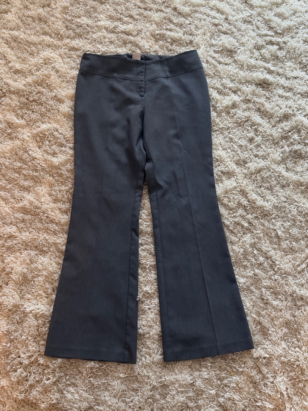 Grey Boot Cut Dress Pants